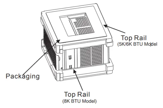 Remove packaging materials 