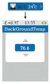 Set background temperature