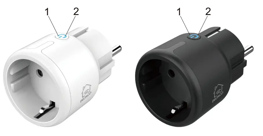 DELTACO SH P01M B Smart Mini Plug