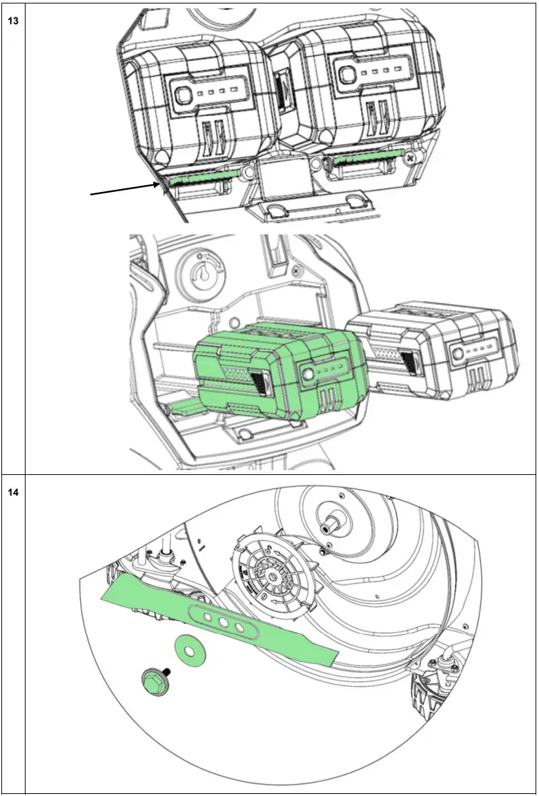 TEXAS Razor 4620Li Garden Lawn Mover - FIG 5