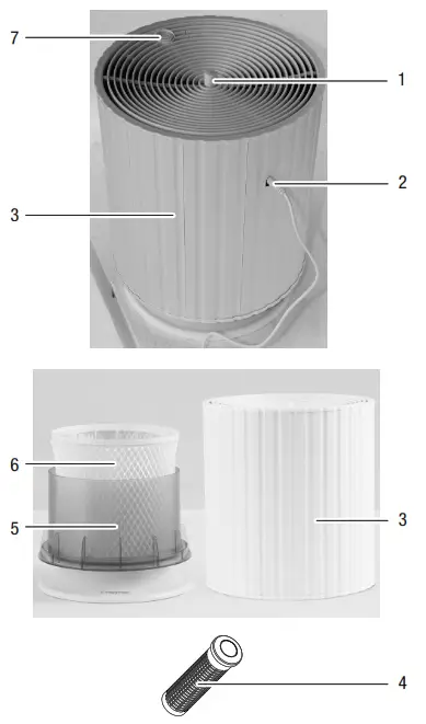 Trotec B24E humidifier portable Air purifier - fig