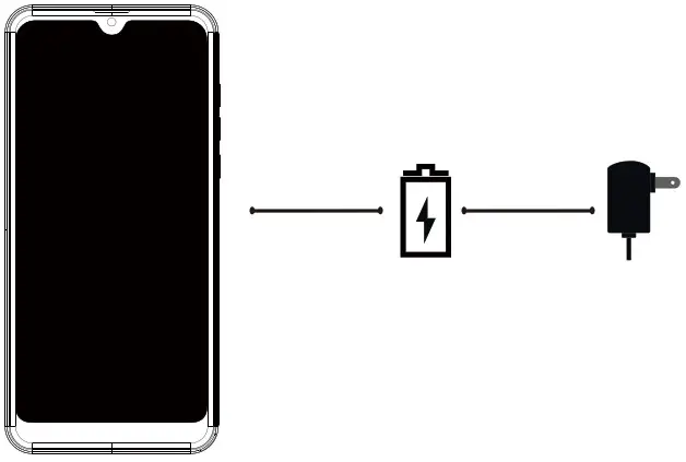 LOGIC SC9863 L63 6 3 Inch 4G Smartphone - Charging
