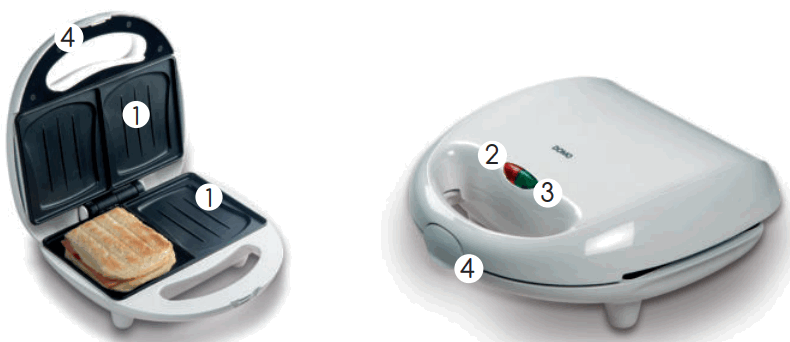 DOMO DO9041C Sandwich Maker - Fig 3