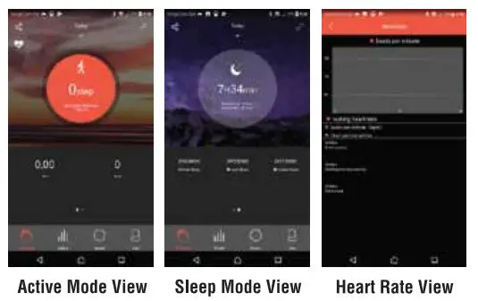 volkano Fitness Tracker and Heart - Active & Sleep mode