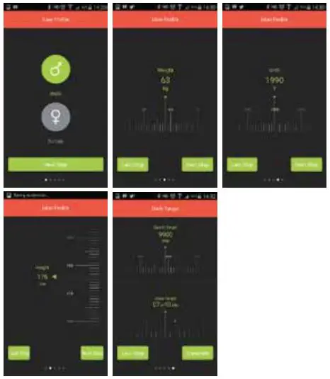 volkano Fitness Tracker and Heart - Selecting