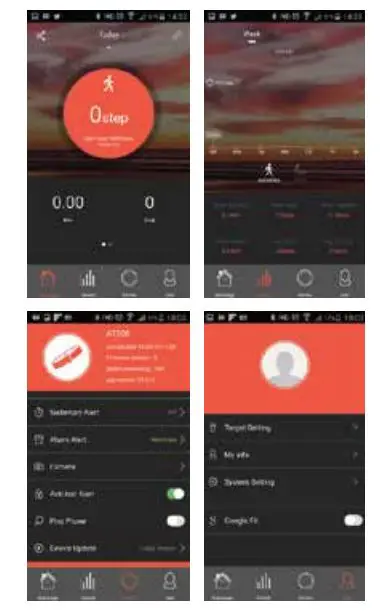 volkano Fitness Tracker and Heart - Sync the device to Google Fit