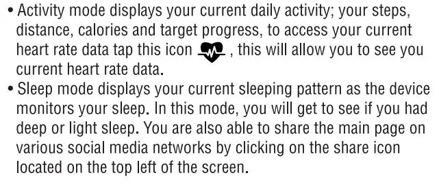 volkano Fitness Tracker and Heart - app functions