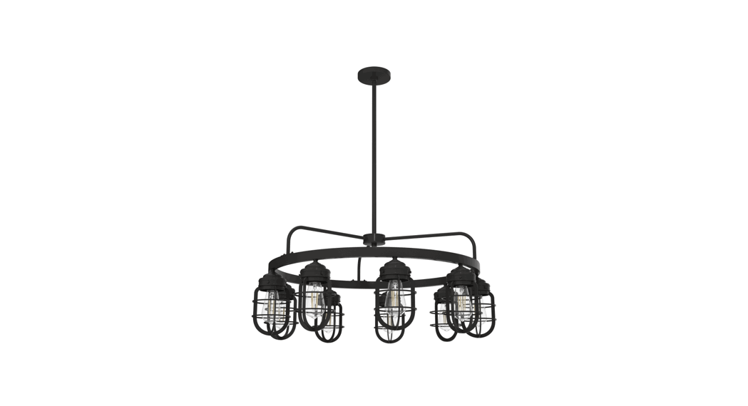 Hunter 19662 Starklake Nine Light Chandelier Instructions