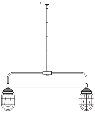 Hunter 19662 Starklake Nine Light Chandelier
