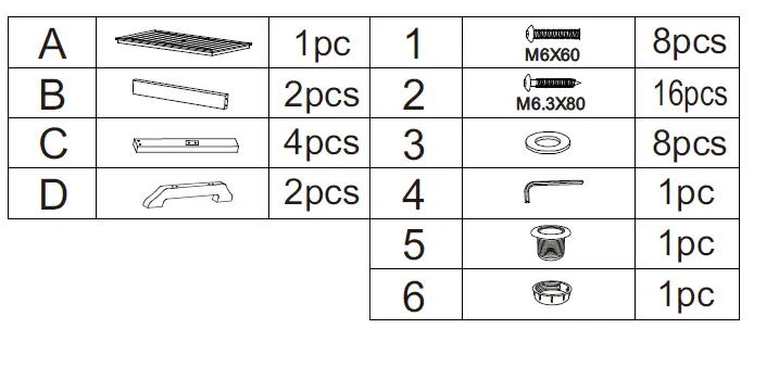 myhomore HDCT-ARM-WH7 7-Piece Plastic Retangular Outdoor Dining Set with Armrests and Beige Cushions-FIG1