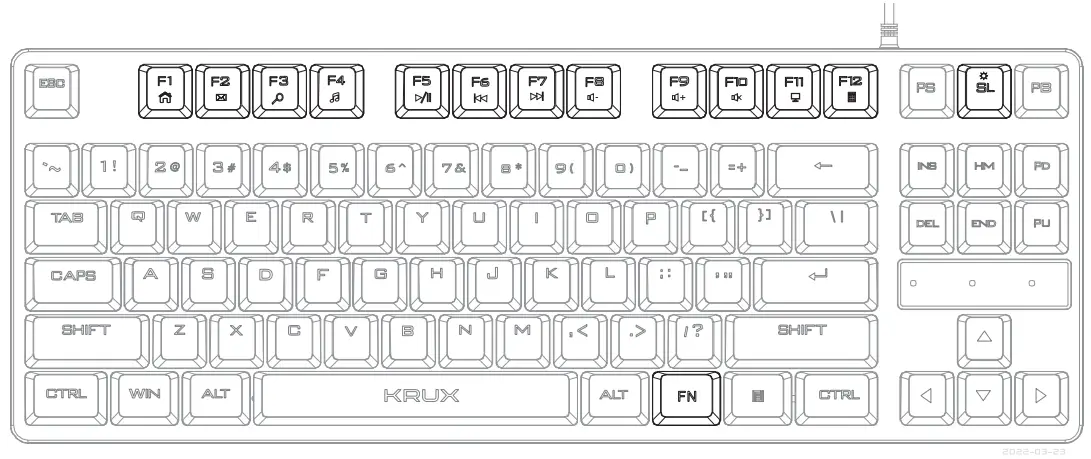 KRUX KRX0114 Wireless Keyboard
