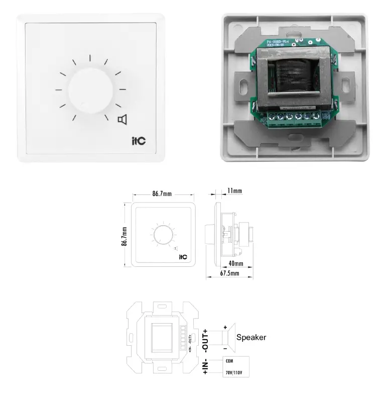 ITC-T-671-Volume-Control-Speaker-fig-1