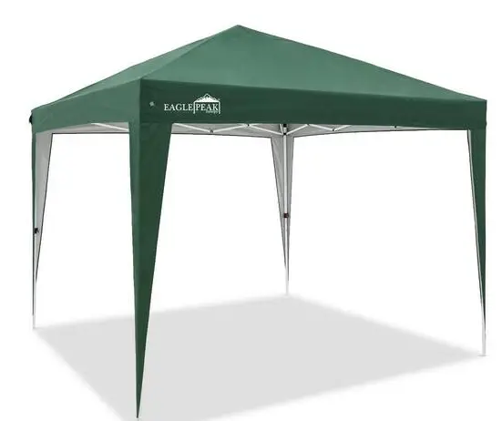 EAGLE-PEAK-U100LSK-GRN-AZ-Outdoor-InstantPop-Up-Canopy-Tent-with-Leg-Skirts-PRODUCT