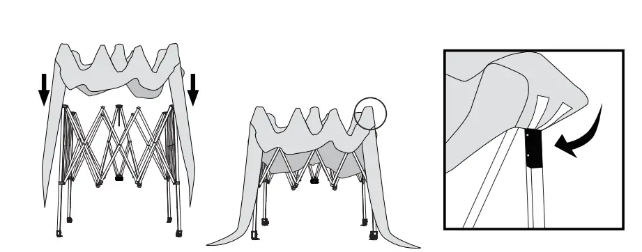 EAGLE-PEAK-U100LSK-GRN-AZ-Outdoor-InstantPop-Up-Canopy-Tent-with-Leg-Skirts-fig2