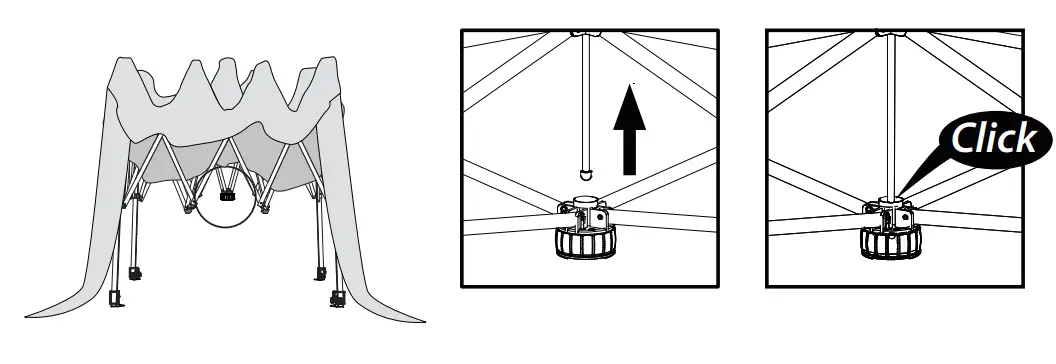 EAGLE-PEAK-U100LSK-GRN-AZ-Outdoor-InstantPop-Up-Canopy-Tent-with-Leg-Skirts-fig3