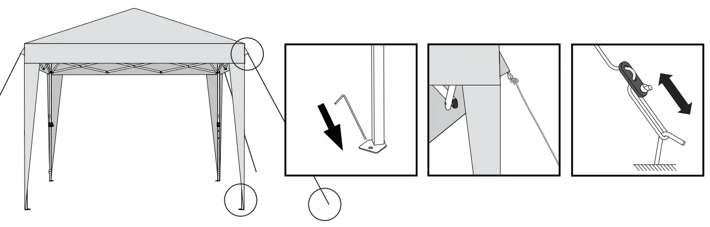 EAGLE-PEAK-U100LSK-GRN-AZ-Outdoor-InstantPop-Up-Canopy-Tent-with-Leg-Skirts-fig5