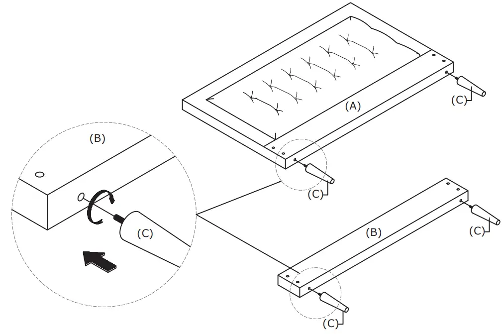 COSTWAY HU10277 Twin Bed fig 1