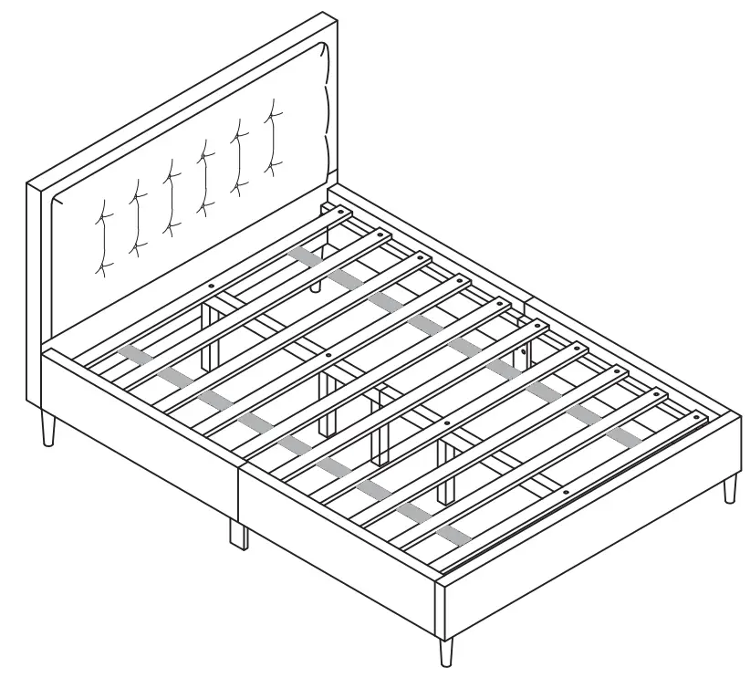 COSTWAY HU10277 Twin Bed