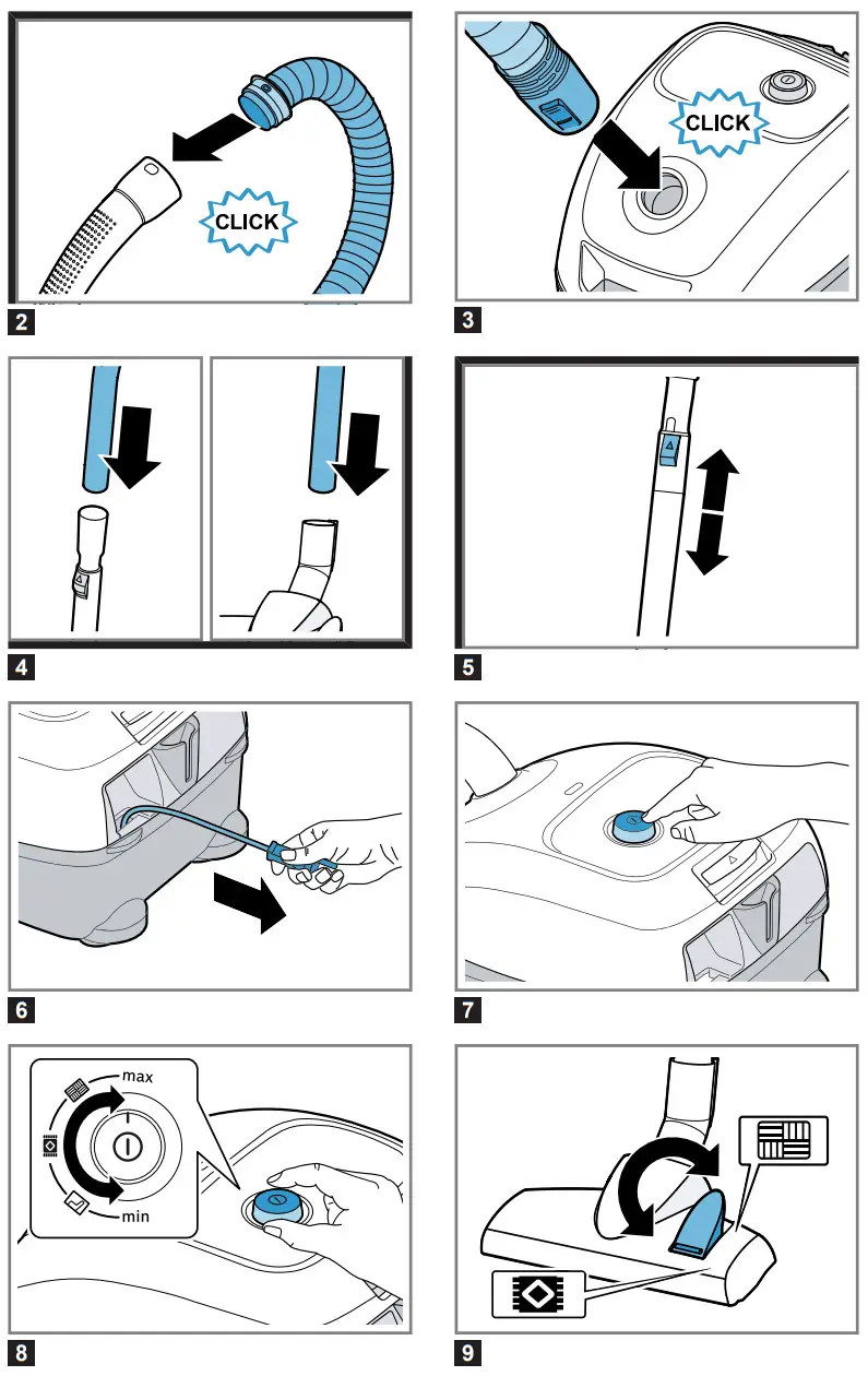 BOSCH BG Series Bagged Vacuum Cleaner User Manual - Figure 2