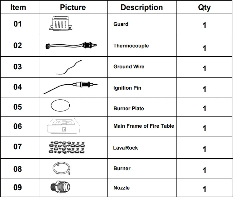 ecosmart PHFT30S Fire Table-fig2