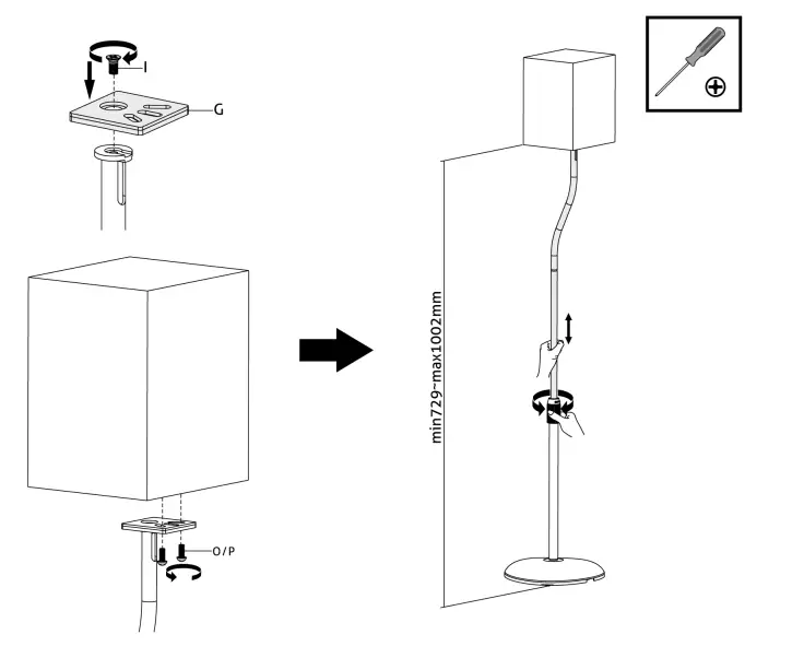 audizio HTS12 Universal Surround Sound Speaker Stands-9