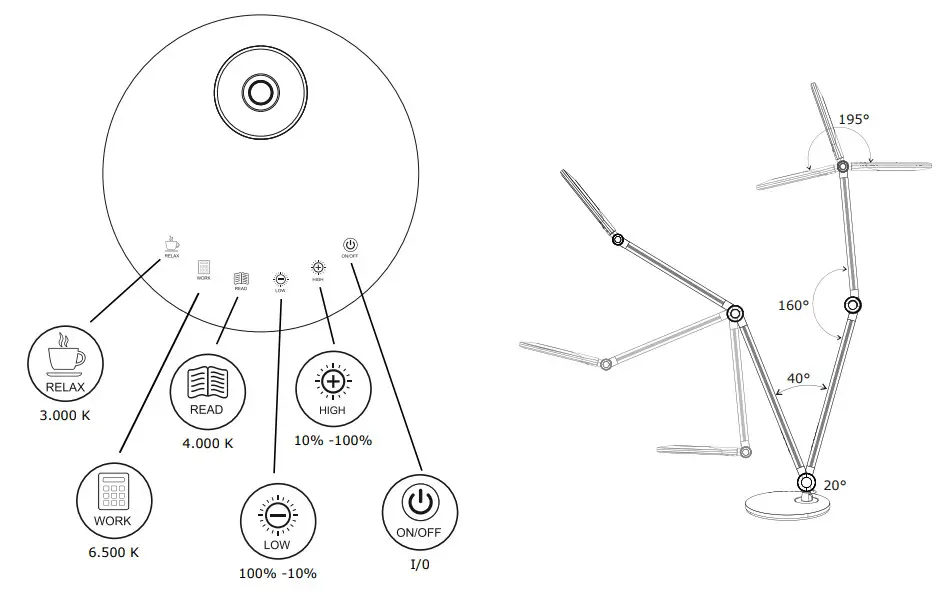 LeuchtenDireckt NIKLAS LED Table Lamp - Figure 2