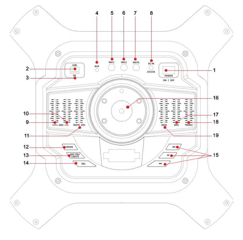JVC XS-N6111PBA Bluetooth Party Speaker - Overview