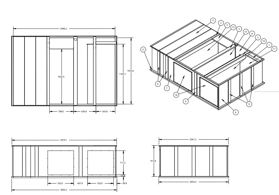 Carrier CRADCURB010A00 Horizontal Roof Curb Adapter 01