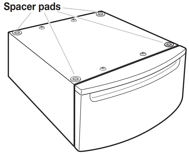 Locate spacer pads