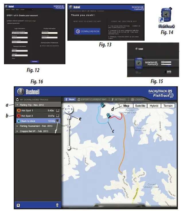 Bushnell 360600 Fishtrack GPS Fish Fishing Tracking Device - 15