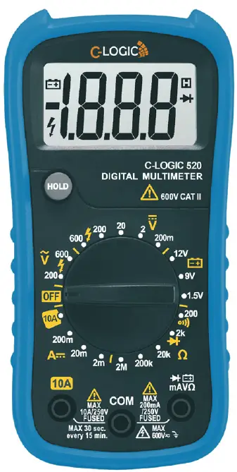 C-LOGIC-520-Digital-Multimeter-Instr