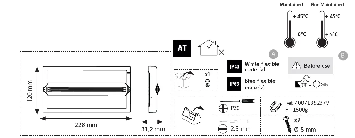 EATON-FlexiTech-Safety-Escape-AT L-Flexible-Emergency-Exit-Sign-F lexiTech-LED-Instruction-Manual-fig-1