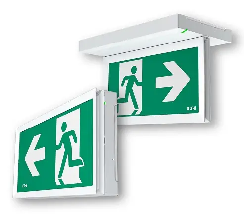 EATON-FlexiTech-Safety-Escape-AT L-Flexible-Emergency-Exit-Sign-F lexiTech-LED-Instruction-Ma