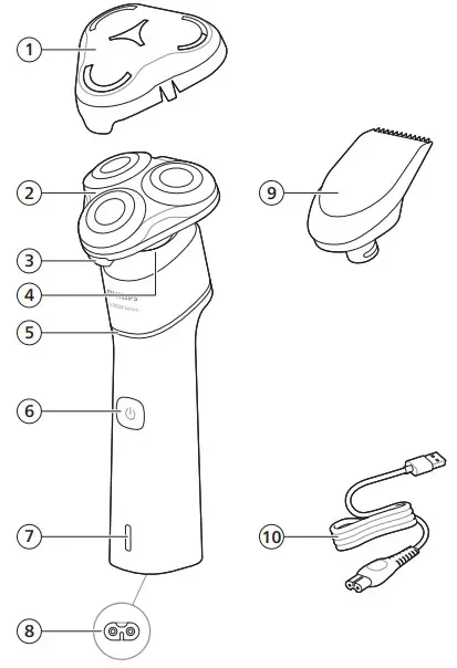 PHILIPS X5004, X5006 Shaver - Overview