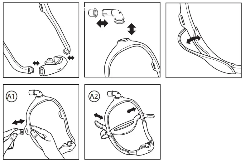 PHILIPS DreamWear Silicone Pillows Mask -mask frame 2