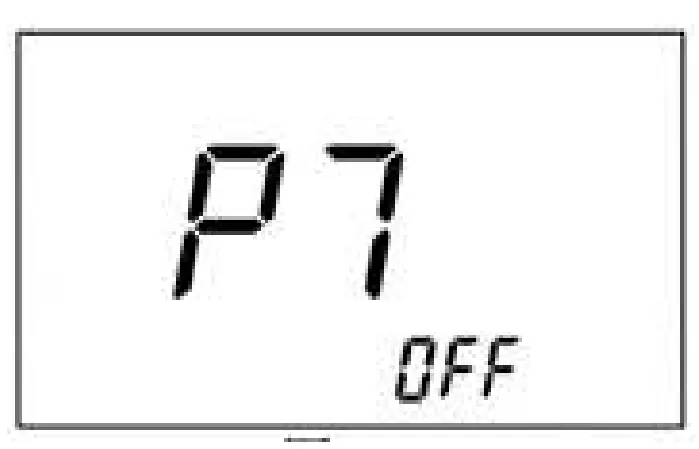 ON/OFF Setting of Restore to Default Setting (P7)