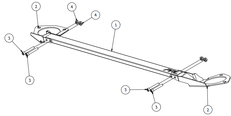 PRL HONDA CIVIC 1.5T 2022 THROWBACK Strut Bar - 1