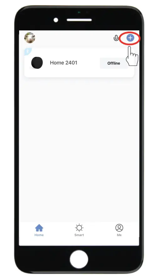 omconnect K12 Smart Key Fob - Go to App Home page, click Add Device or click “+” on the upper right.