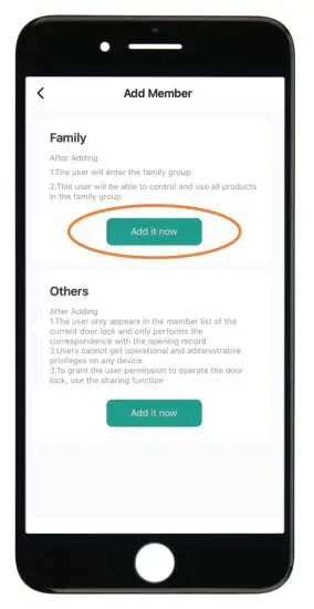 omconnect K12 Smart Key Fob - Tap “ Add it now” under Family to add family members.