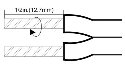 dewenwils HOSL03B WiFi Low Voltage Transformer Instruction Manual - Preparing the Cable