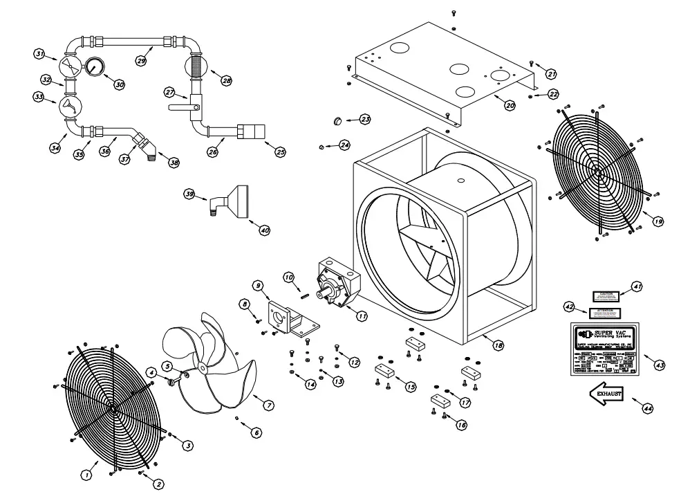 SUPER VAC AF200 Ventilation Fans, Saws and Accessory - fig