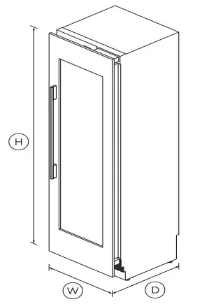 FISHER PAYKEL RS2484VR2K1 Integrated Column Wine Cabinet, 24 - fig1