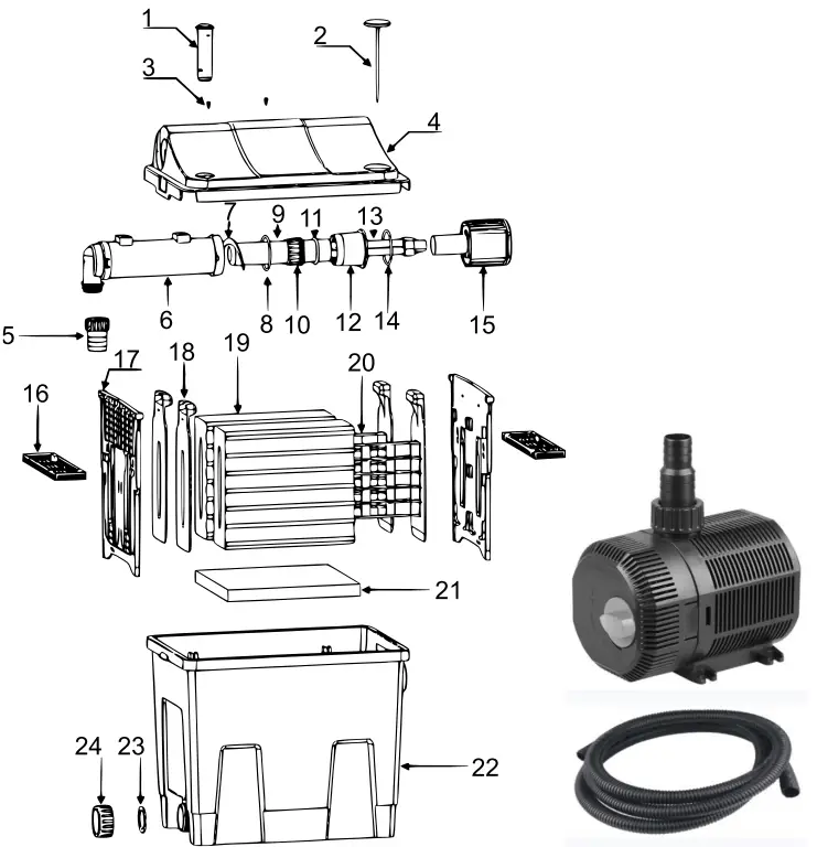 SUNSUN CBF 200T Pond Bio Filter - fig 3