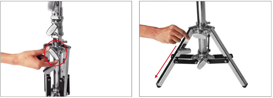 PROAIM TP LNJB 01 Low Ninja Baby 5 8 icnh Double Riser Stand - fig 1