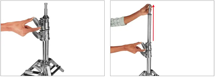 PROAIM TP LNJB 01 Low Ninja Baby 5 8 icnh Double Riser Stand - fig 3