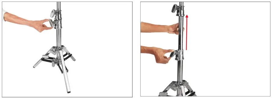 PROAIM TP LNJB 01 Low Ninja Baby 5 8 icnh Double Riser Stand - fig 5