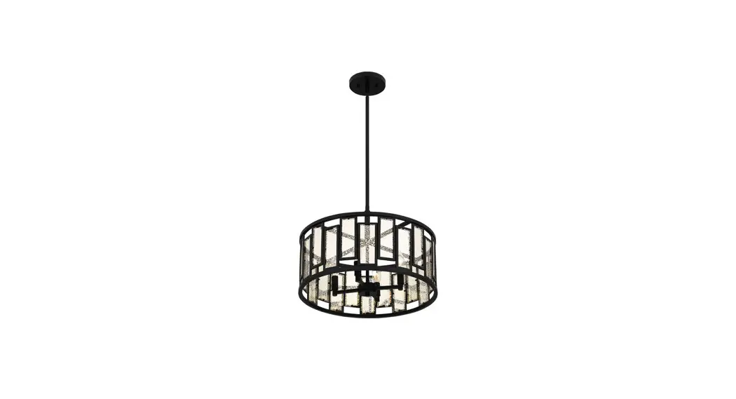 Quoizel Qp5600mbk Bankston 4-light Matte Black Standard Pendant Installation Guide