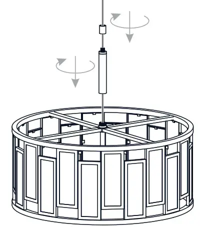 QUOIZEL QP5600MBK Bankston 4 Light Matte Black Standard Pendant - INSTALLATION 1
