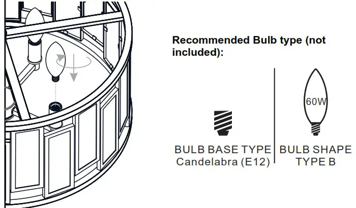 QUOIZEL QP5600MBK Bankston 4 Light Matte Black Standard Pendant - INSTALLATION 15