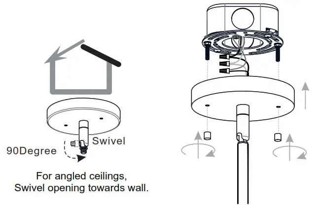 QUOIZEL QP5600MBK Bankston 4 Light Matte Black Standard Pendant - INSTALLATION 7
